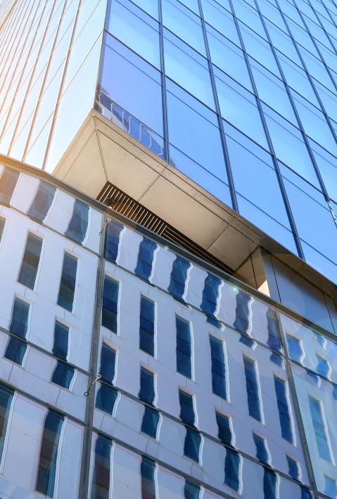 Modern office building with glass facade