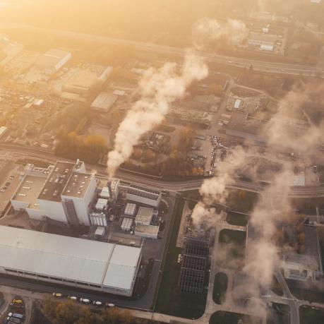 Smoke, pollution, building