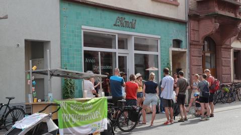 Die Heidelberger Energiegenossenschaft bei einer Radtour