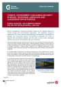 Executive summary - Climate, environment and human security in Brazil: Response landscape and leadership opportunities